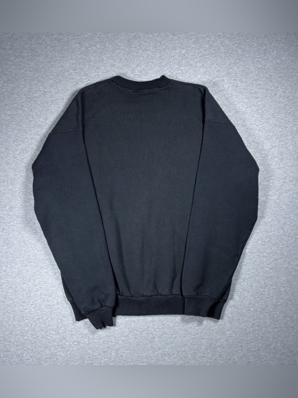 Vintage Wolf Crewneck Sweatshirt Mens XL Black Hanes Wildlife Howling Wolves - Picture 4 of 4